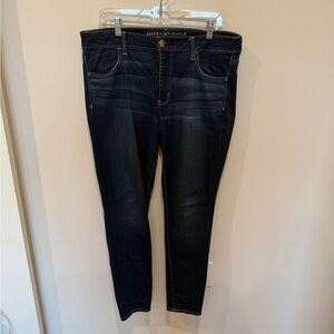 American Eagle Outfitters Women's Dark Blue Jeggings